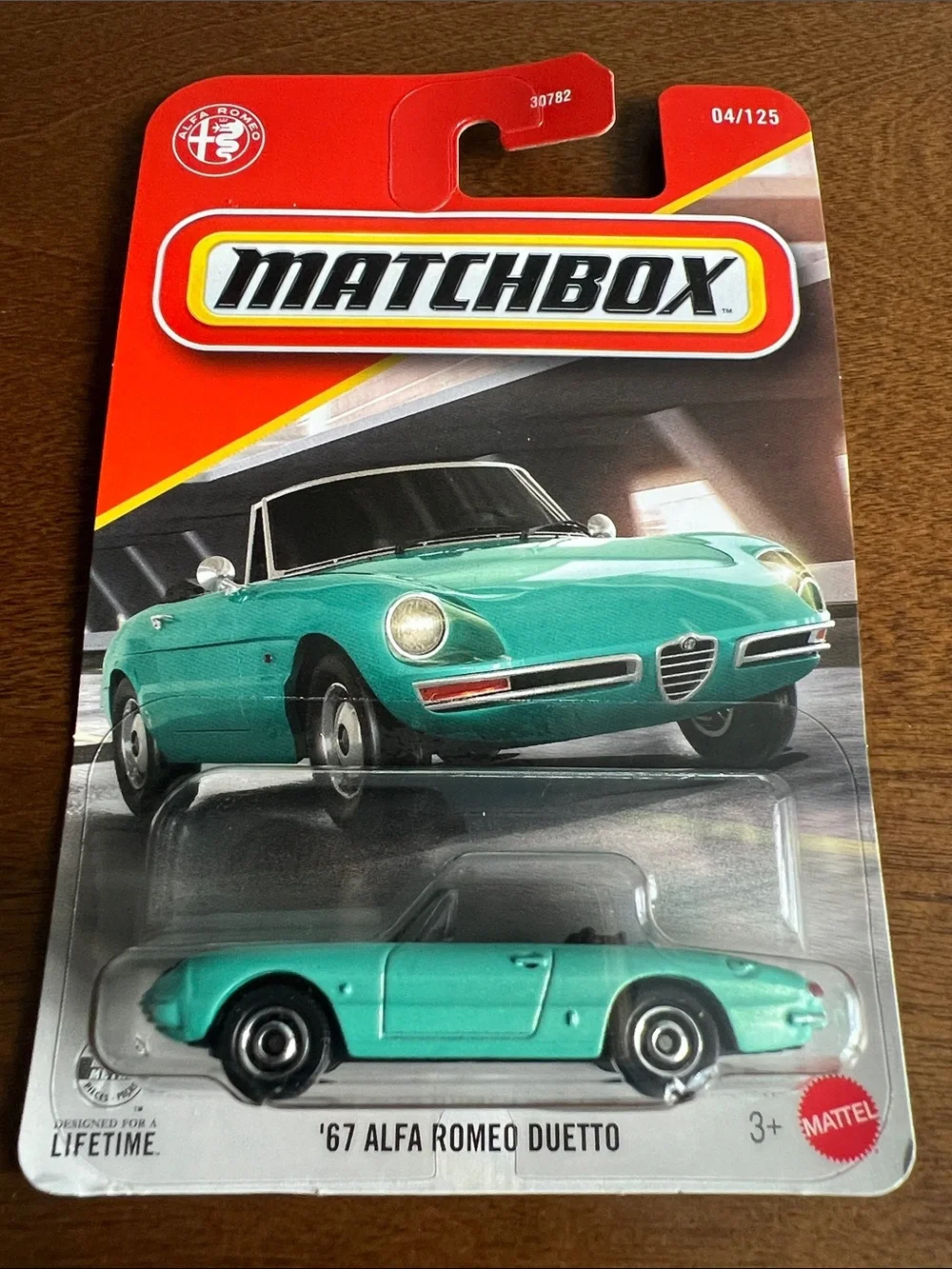 '67 Alfa Romeo Duetto Teal Convertible Matchbox